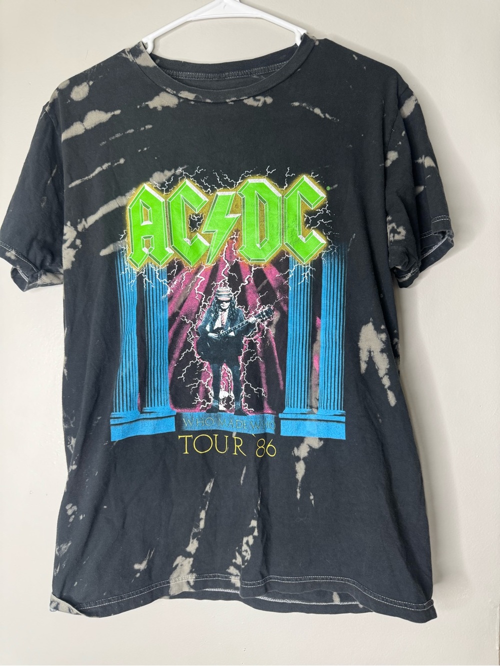 AC/DC Black & White Logo Crewneck Tee